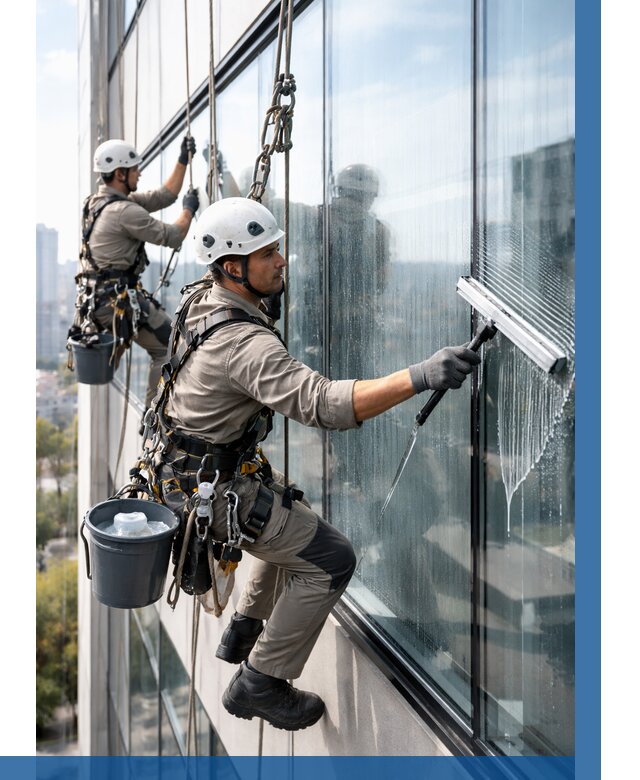 Мойка окон альпинистами в Батайске от 4554 р. | ВЫСОТНИК-Бтс