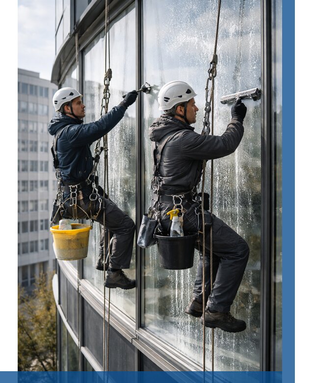 Мойка панорамных окон в Батайске от 354 р. заказать у ВЫСОТНИК-Бтс