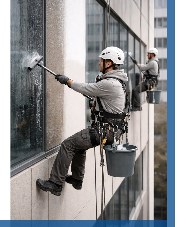 Мойка фасадов зданий в Батайске под ключ от 354 р. | ВЫСОТНИК-Бтс