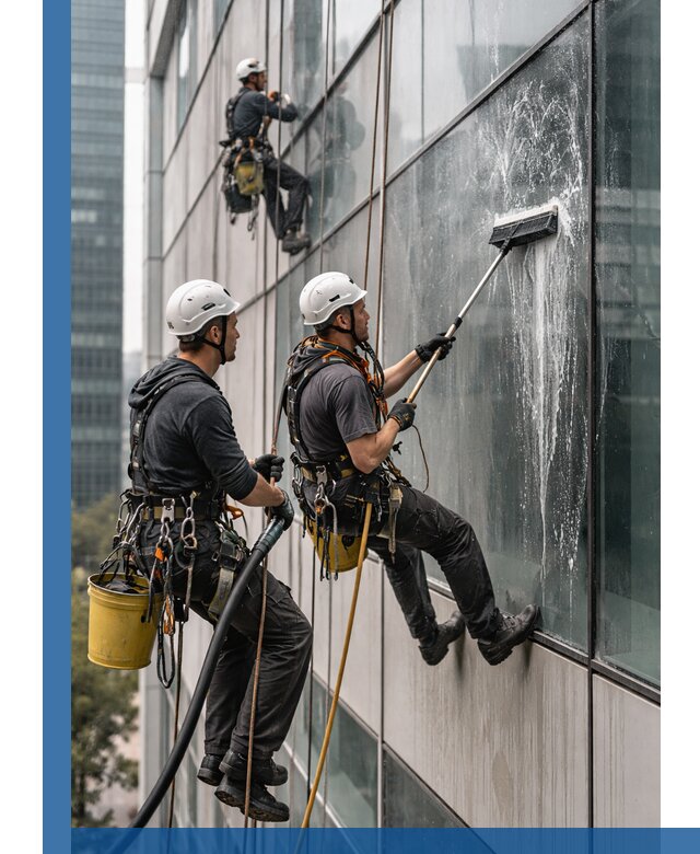 Профессиональная высотная мойка фасадов зданий в Батайске