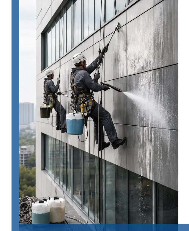 Профессиональная мойка вентилируемых фасадов в Батайске