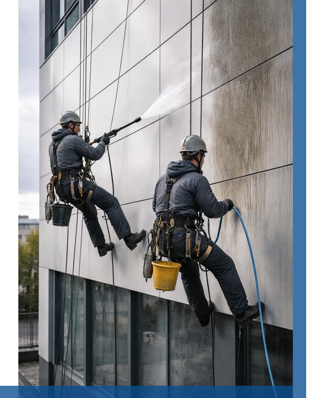 Мойка фасада из композита в Батайске по цене от 304 р. | ВЫСОТНИК-Бтс