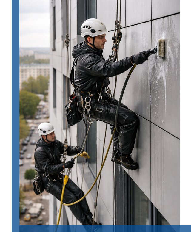 Профессиональная мойка фасада из композита в Батайске