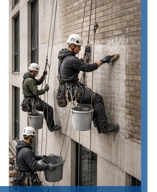 Удаление высолов с фасада в Батайске от 253 р. | ВЫСОТНИК-Бтс