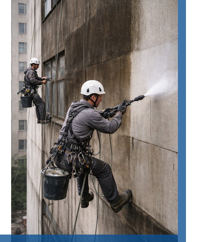 Очистка фасада от копоти в Батайске от 253 р. | ВЫСОТНИК-Бтс