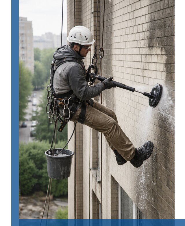 Очистка фасада от копоти в Батайске профессионально и безопасно