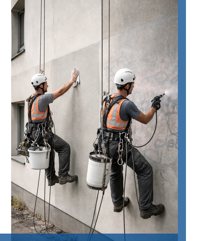 Антиграффити покрытие фасада в Батайске от 607 р. | ВЫСОТНИК-Бтс