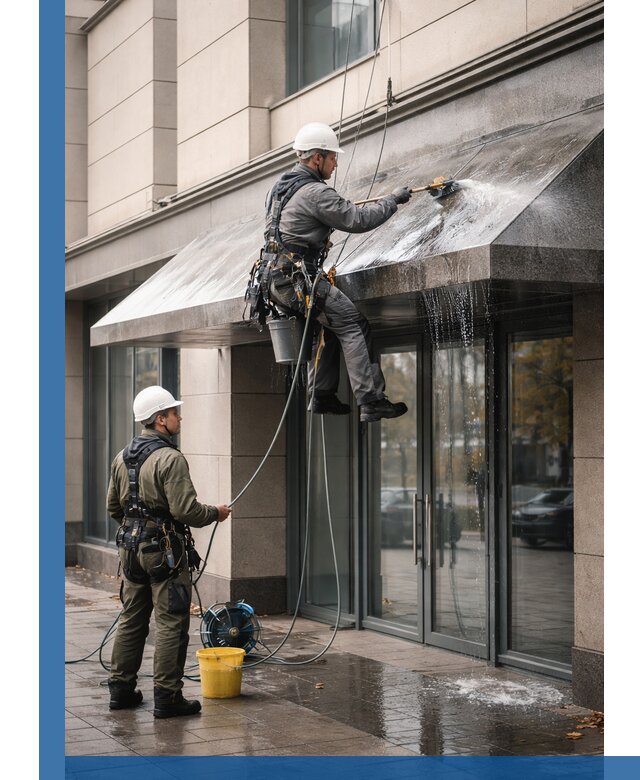 Профессиональная мойка козырьков и навесов в Батайске