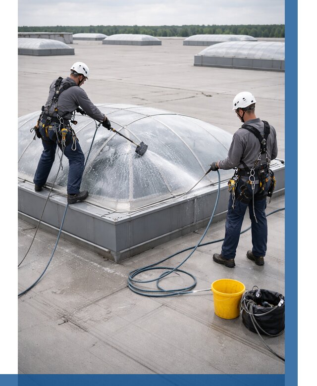 Мойка зенитных фонарей в Батайске, заказать от 4554 р. | ВЫСОТНИК-Бтс