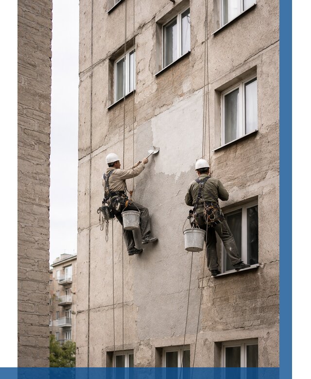 Косметический ремонт фасада в Батайске от 1113 р. | ВЫСОТНИК-Бтс