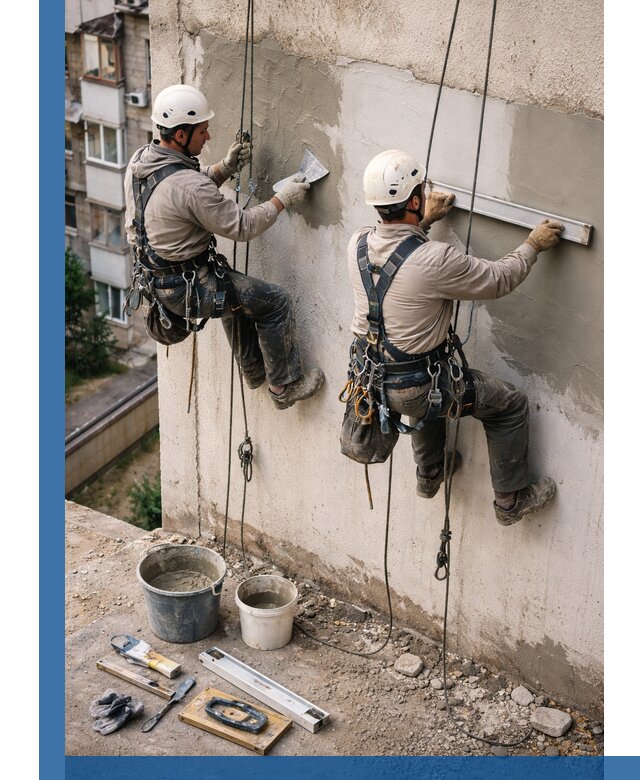 Комплексный ремонт штукатурного фасада с гарантией в Батайске