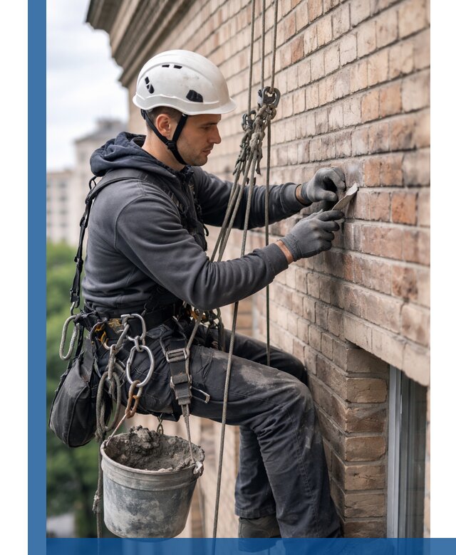 Качественный ремонт кирпичной кладки фасада в Батайске с гарантией