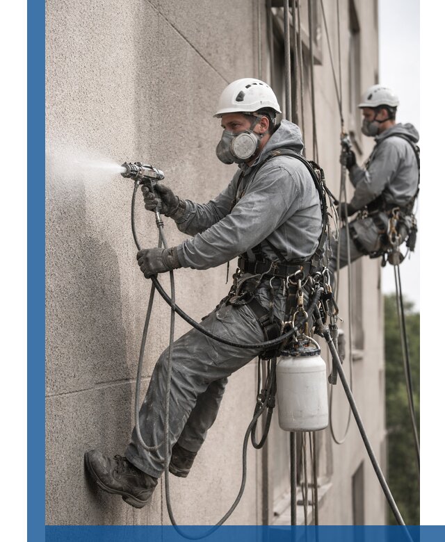 Безвоздушная покраска фасадов зданий в Батайске профессионально