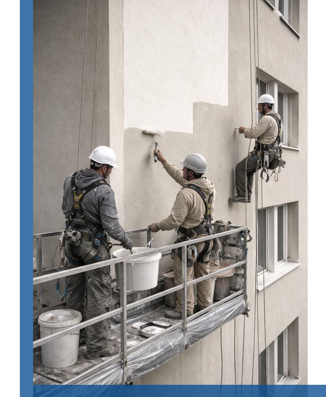 Покраска оштукатуренного фасада в Батайске под ключ с гарантией