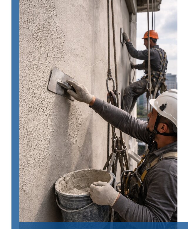 Декоративная штукатурка фасада с утеплением и защитой в Батайске