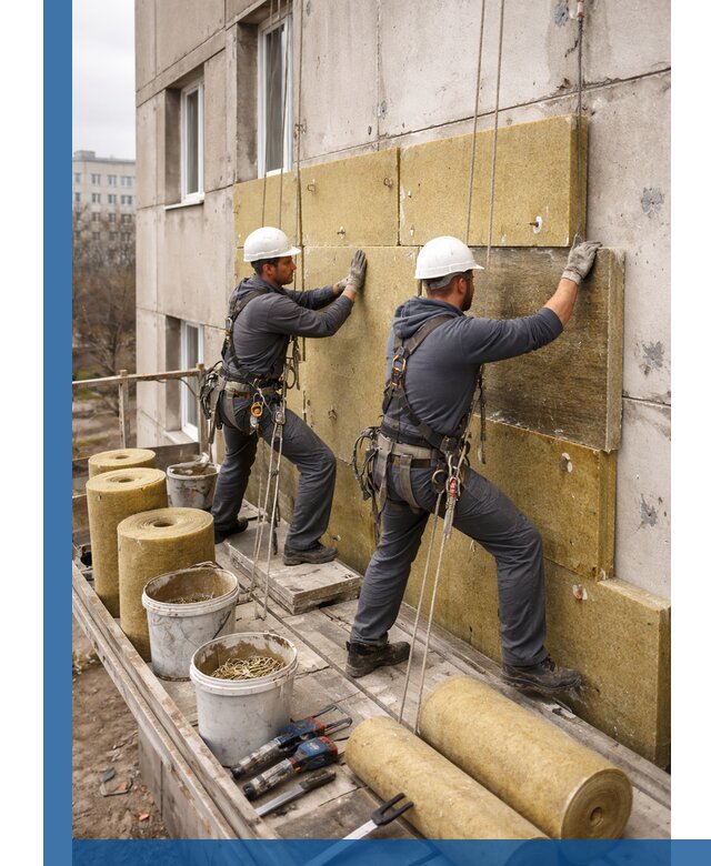 Утепление фасада минватой в Батайске под ключ с гарантией