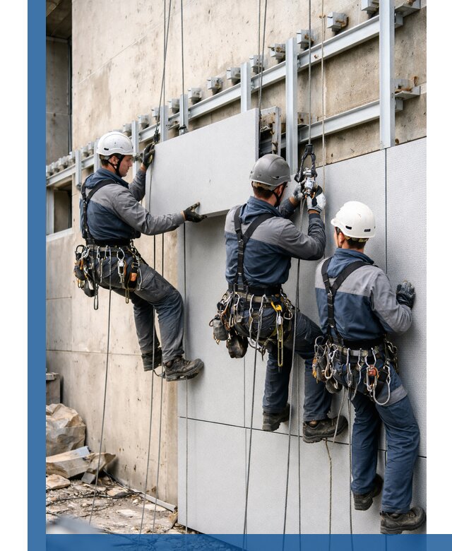 Монтаж вентилируемого фасада в Батайске под ключ с гарантией качества