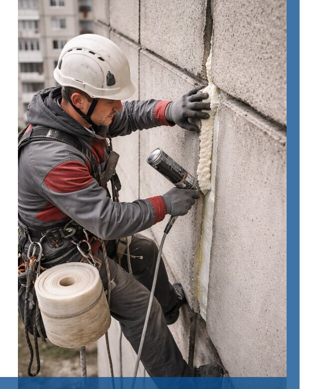 Утепление межпанельных швов в Батайске от 708 р. | ВЫСОТНИК-Бтс