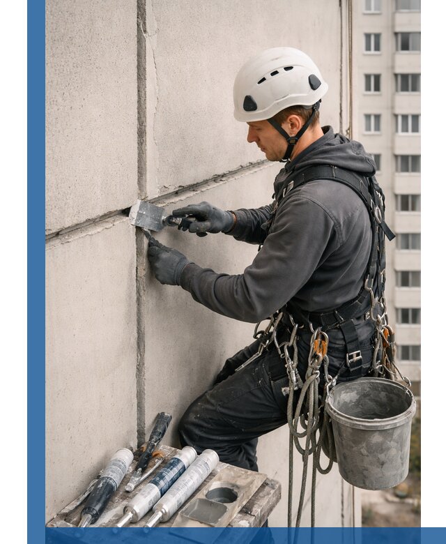 Ремонт межпанельных швов в Батайске герметизация и восстановление