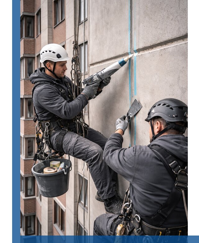 Вторичная герметизация швов фасада и кровли в Батайске