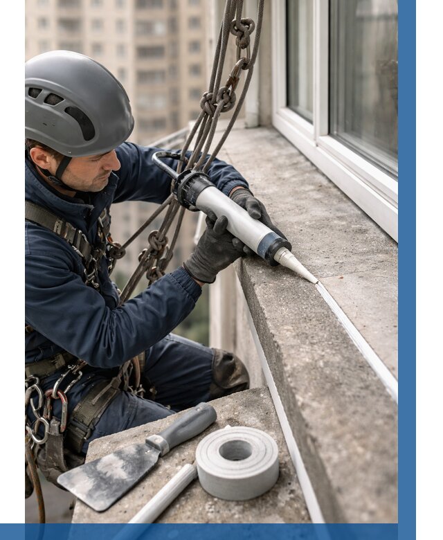 Герметизация балконного козырька в Батайске от 4554 р. | ВЫСОТНИК-Бтс