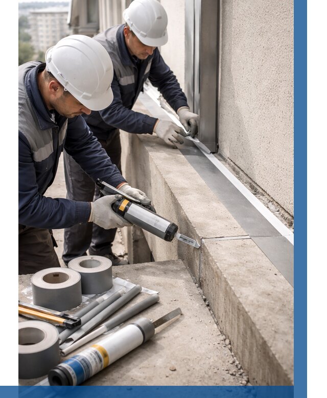 Герметизация примыкания балкона в Батайске от 4554 р. | ВЫСОТНИК-Бтс