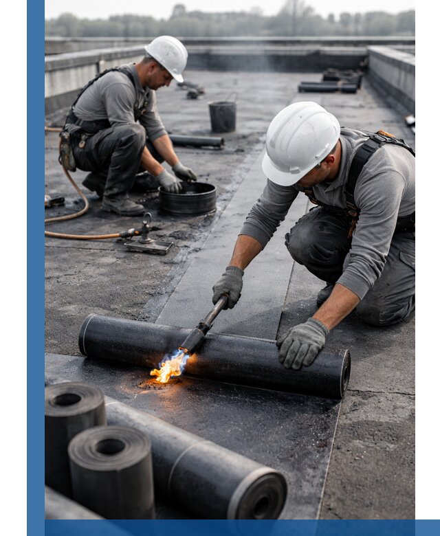 Ремонт рулонной кровли в Батайске герметизация и восстановление