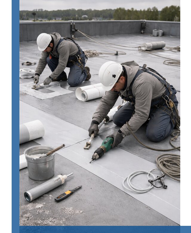 Ремонт мембранной кровли в Батайске качественно и с гарантией