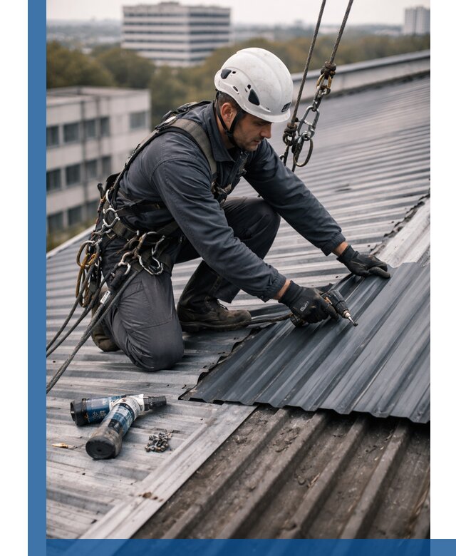 Ремонт профнастила на кровле в Батайске, работы под ключ