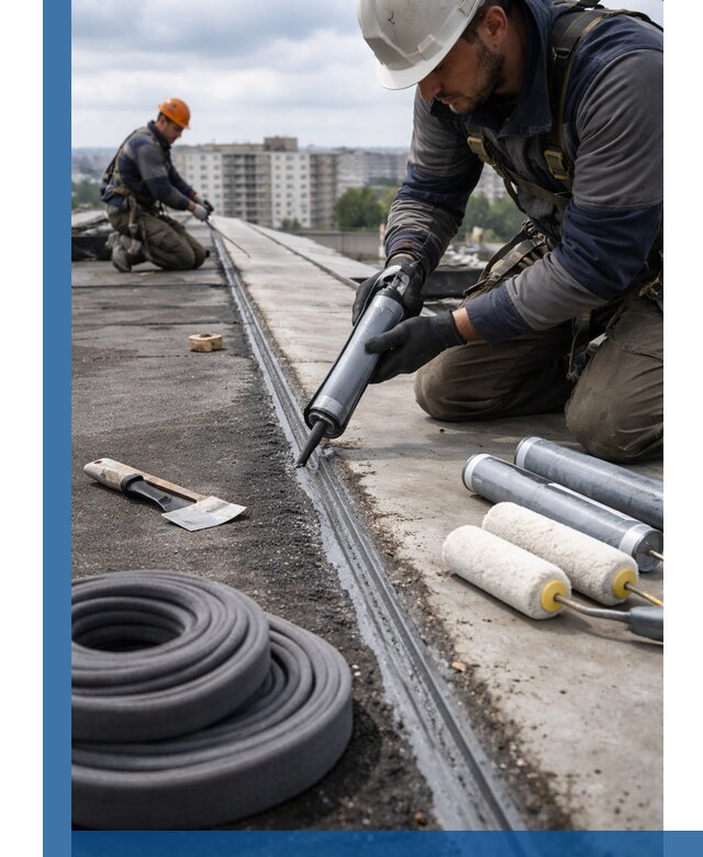 Герметизация швов кровли в Батайске с гарантией герметичности