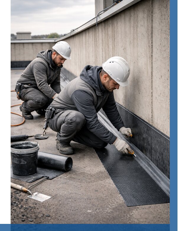 Гидроизоляция примыканий на кровле в Батайске от 911 р. | ВЫСОТНИК-Бтс