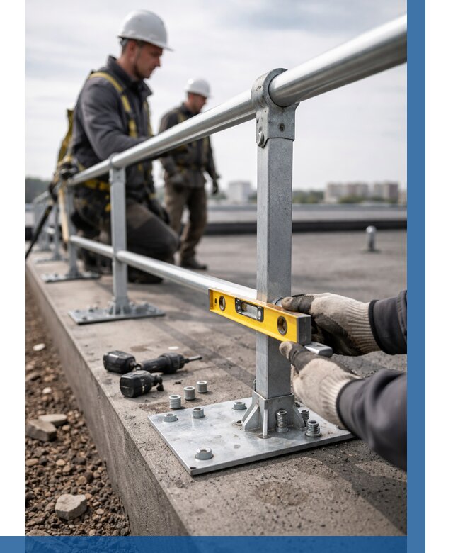 Монтаж кровельного ограждения в Батайске от 1215 р. | ВЫСОТНИК-Бтс