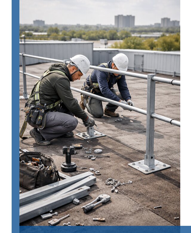 Монтаж кровельного ограждения в Батайске под ключ с гарантией