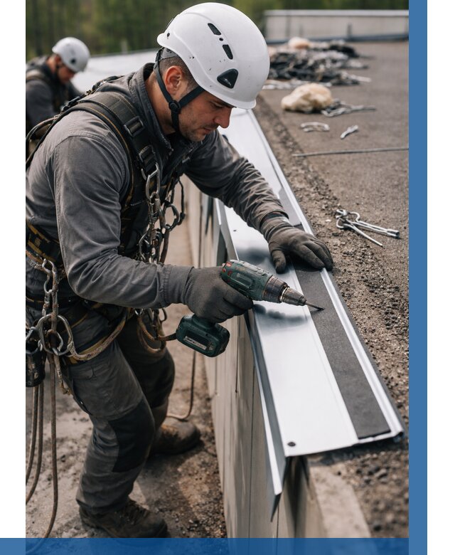 Монтаж капельника на кровле в Батайске от 304 р. | ВЫСОТНИК-Бтс