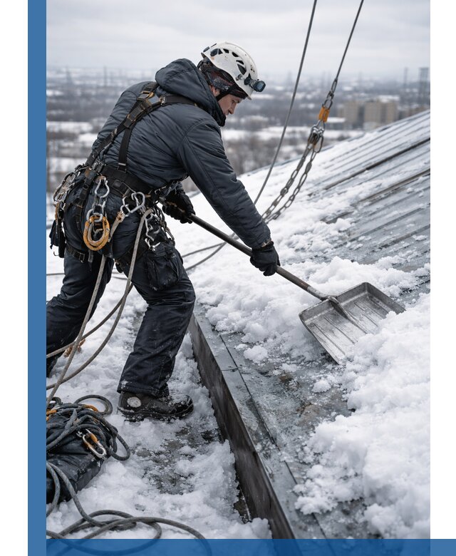 Профессиональная очистка кровли от снега и наледи в Батайске