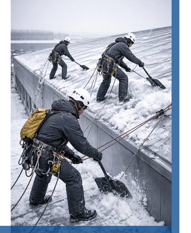 Очистка навесов от снега в Батайске от 4554 р. | ВЫСОТНИК-Бтс