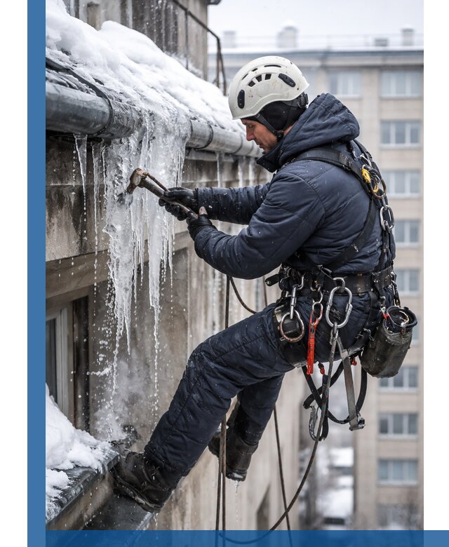 Удаление наледи и чистка водостоков в Батайске оперативно и безопасно