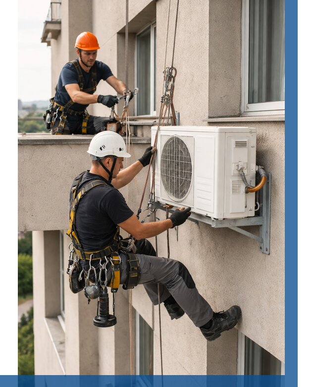 Монтаж внешнего блока кондиционера в Батайске от 6579 р. | ВЫСОТНИК-Бтс