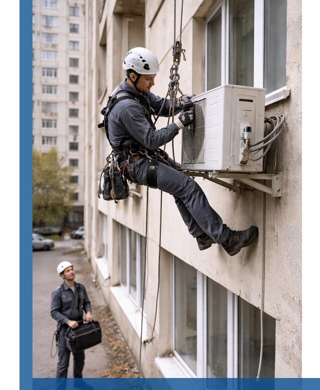 Демонтаж внешнего блока кондиционера в Батайске профессионально