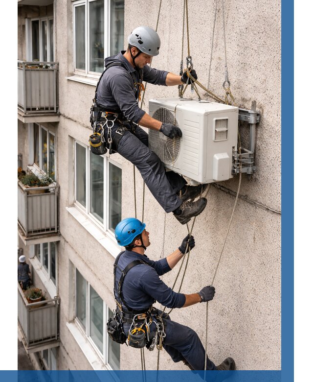 Перенос внешнего блока кондиционера в Батайске от 9109 р.| ВЫСОТНИК-Бтс