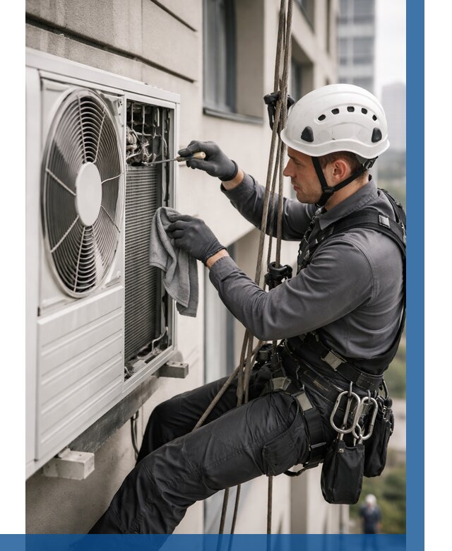 Обслуживание внешнего блока кондиционера в Батайске от 2733 р.ВЫСОТНИК-Бтс