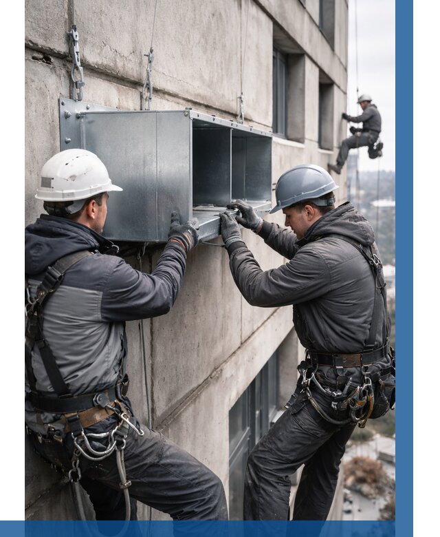 Монтаж вентиляционных коробов в Батайске от 3036 р. | ВЫСОТНИК-Бтс