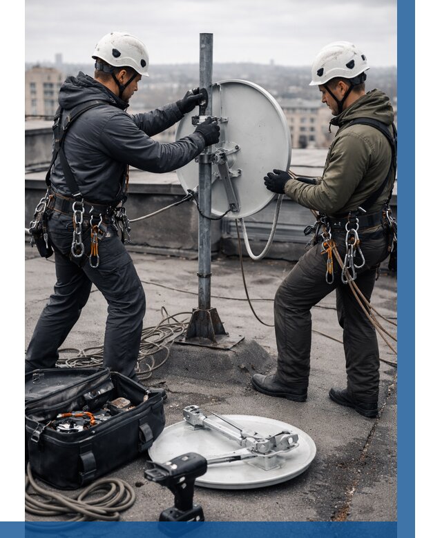 Демонтаж антенн на крыше в Батайске от 4554 р. | ВЫСОТНИК-Бтс