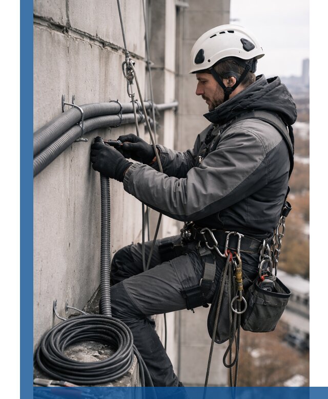 Профессиональный монтаж гофры для кабеля в Батайске с гарантией