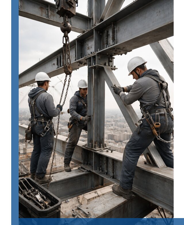 Профессиональный монтаж металлоконструкций на высоте в Батайске