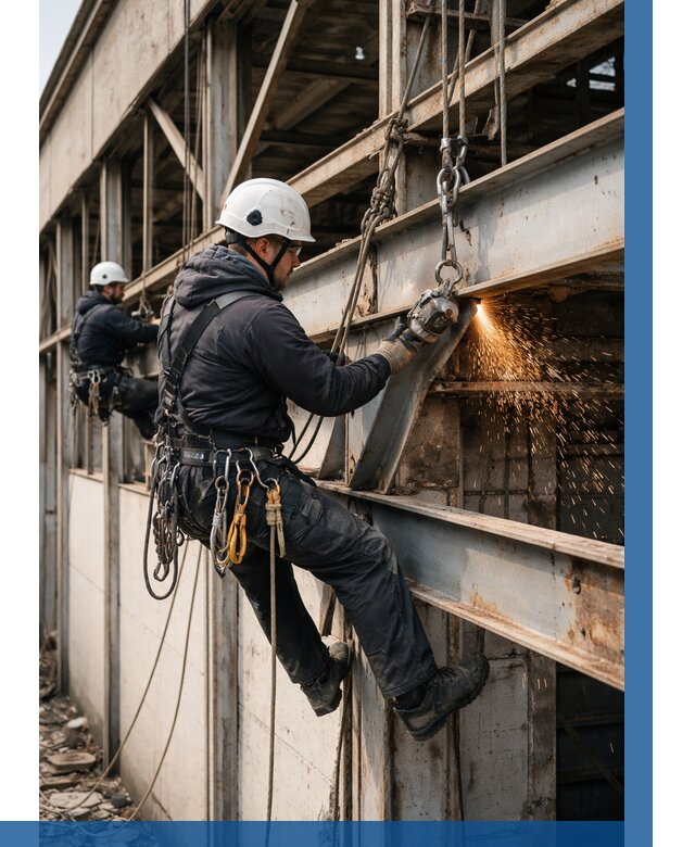 Демонтаж металлоконструкций на высоте в Батайске от 6579р. |ВЫСОТНИК-Бтс