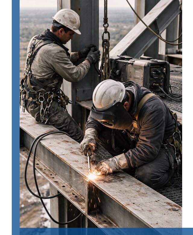 Высотные сварочные работы в Батайске для промышленных объектов