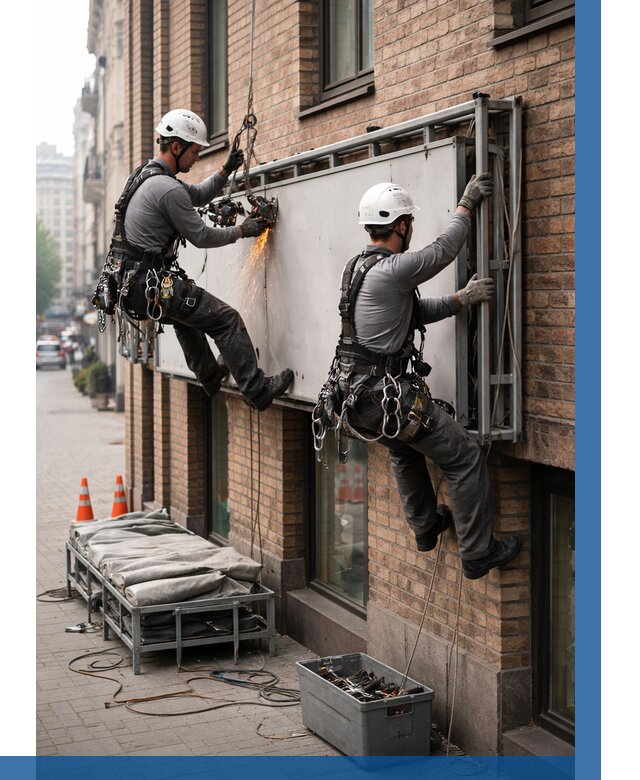 Демонтаж рекламной вывески в Батайске от 6579 р. | ВЫСОТНИК-Бтс