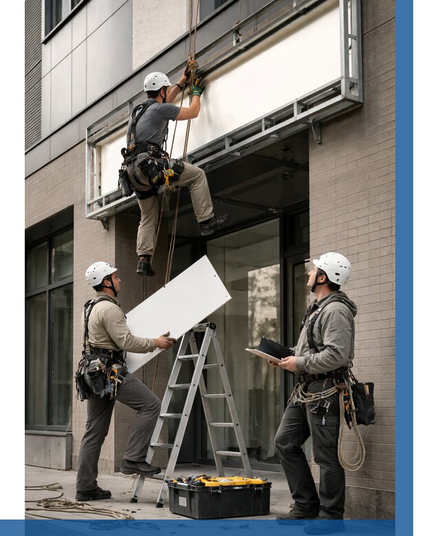 Монтаж светового короба в Батайске от 6579 р. | ВЫСОТНИК-Бтс