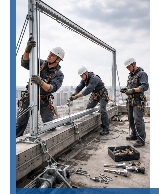 Монтаж крышных рекламных конструкций под ключ в Батайске